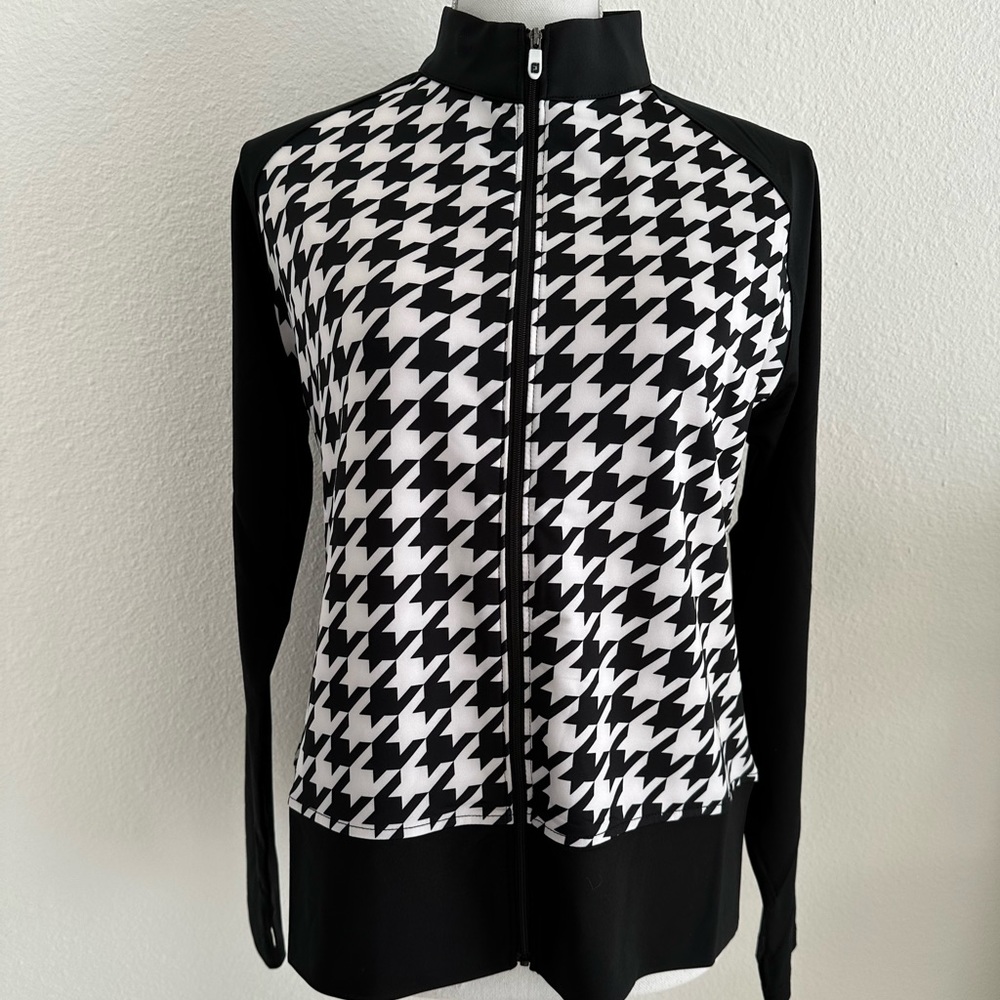 FootJoy hounds tooth zip up